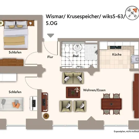 Krusespeicher Krusespeicher 5-63 公寓 Wißmar